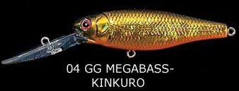  Megabass DEEP-X 200 . GG Megabass Kinkuro 72, 14, 4.0,  (DX200T-GGMK)